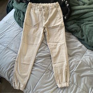 American Eagle Beige Stretchy Joggers